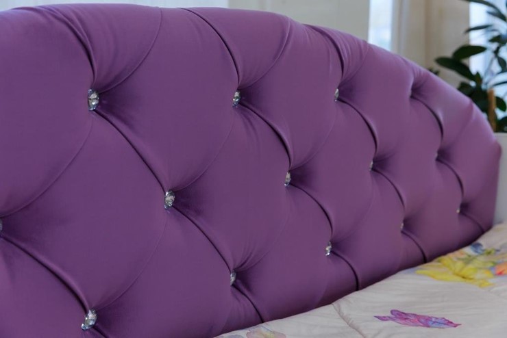 Односпальная детская кровать Эльза с бортиком, Фиолетовый (щиты) в Екатеринбурге - изображение 5