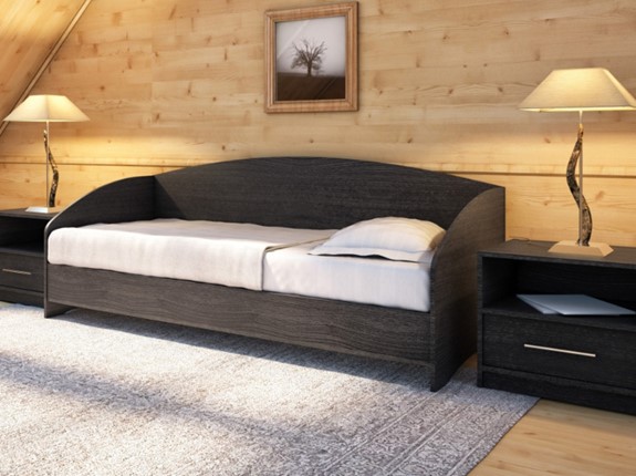 Кровать подростковая Этюд Софа, 90х200, венге в Кушве - изображение