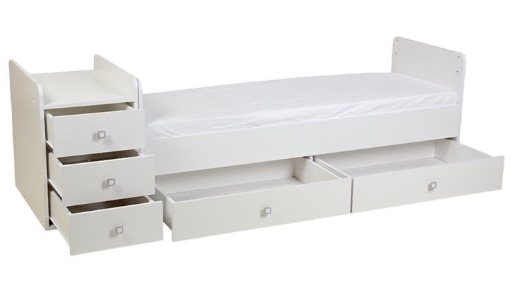 Кровать детская Фея 1100 Белый в Асбесте - изображение 9