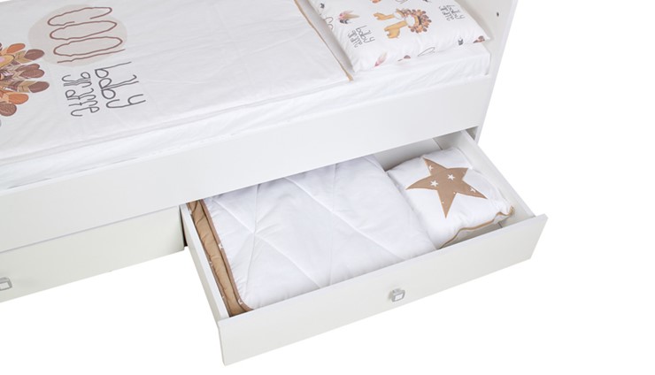 Кровать детская Фея 1100 Белый в Первоуральске - изображение 10
