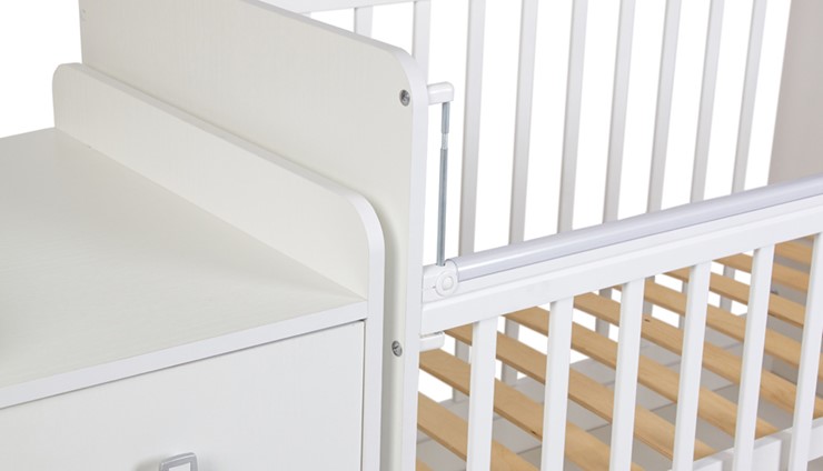 Детская кровать Фея 1100 Бегемотик, белый в Ревде - изображение 2