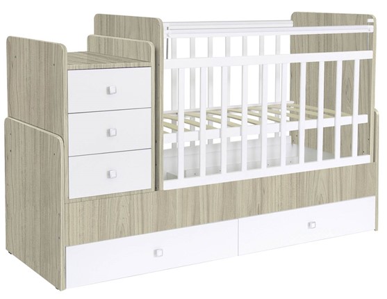 Кровать детская Фея 1100 Вяз-белый в Кушве - изображение