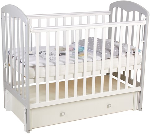Детская кровать Фея 328 Белый / Серый в Кушве - изображение