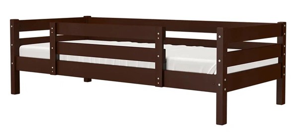 Кровать в детскую Глория с бортиком (Орех) в Кушве - изображение