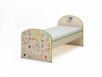 Кровать детская К-1 Азбука (Зеленая) в Ревде