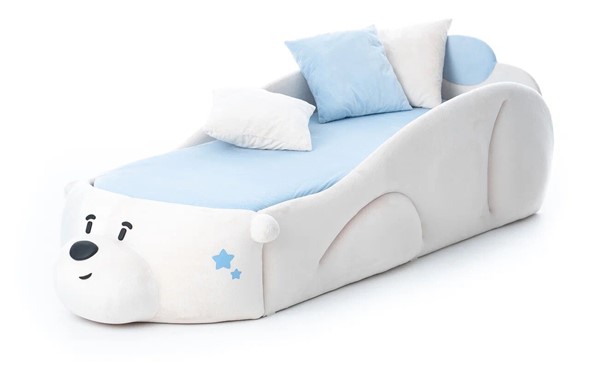 Детская кровать Мишка Pasha, белый в Тавде - изображение