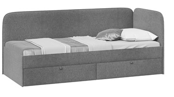 Кровать в детскую Молли тип 1 (80), Микровелюр Scandi Graphite 22 в Екатеринбурге