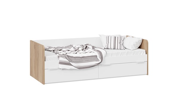Кровать в детскую Порто ТД-393.12.01 (Яблоня беллуно/Белый софт) в Ревде - изображение