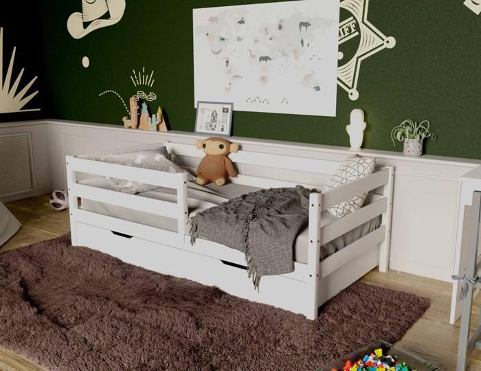 Кровать детская Софа с ящиками, цвет белый в Екатеринбурге - изображение 3