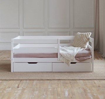 Кровать детская Софа с ящиками, цвет белый в Первоуральске - изображение