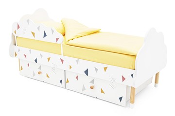 Кровать в детскую Stumpa Облако "Треугольники желтый, синий, розовый" в Первоуральске - предосмотр 3
