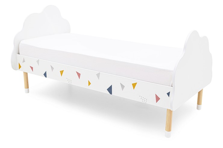 Кровать в детскую Stumpa Облако "Треугольники желтый, синий, розовый" в Первоуральске - изображение 5