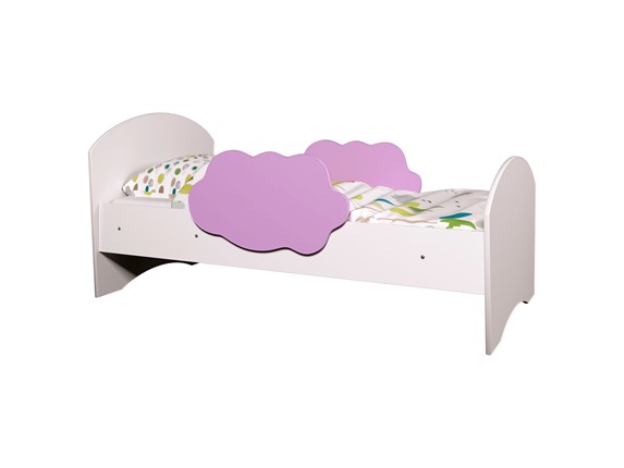 Детская кровать Тучка, корпус Белый, фасад Ирис в Ревде - изображение