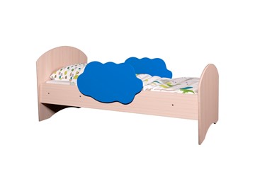 Детская кровать ТМК Тучка, корпус Дуб млечный, фасад Синий в Первоуральске