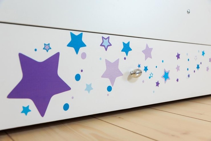 Кровать детская односпальная Звездочка с бортиком, Фиолетовый в Каменске-Уральском - изображение 3