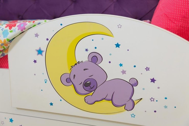 Кровать детская односпальная Звездочка с бортиком, Фиолетовый в Екатеринбурге - изображение 8