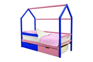 Кровать-домик детская Svogen синий-лаванда в Первоуральске