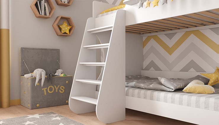 Кровать в детскую POLINI Kids Dream 1500 Белый в Екатеринбурге - изображение 5