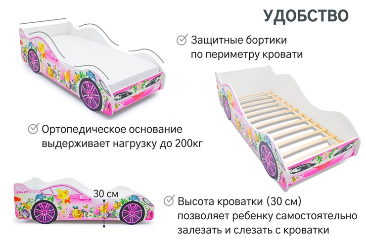 Кровать-машина детская Фея в Каменске-Уральском - изображение 4