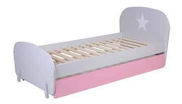Детская кровать POLINI Kids Mirum 1915 Серый / розовый в Кушве