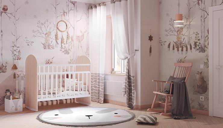 Детская кровать Фея 701 Дуб пастельный-белый в Екатеринбурге - изображение 8