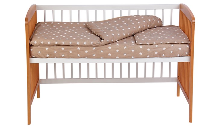 Детская кроватка POLINI Kids Simple 101 Белый / Бук в Первоуральске - изображение 6