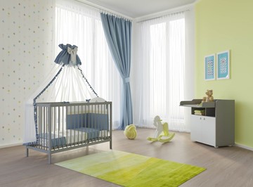 Кровать в детскую POLINI Kids Simple 101 Серый в Ревде - предосмотр 2