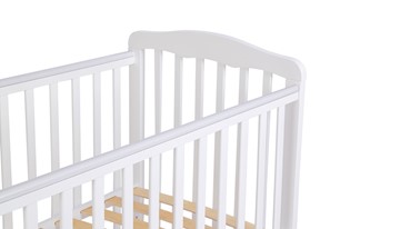 Кроватка для новорожденных POLINI Kids Simple 310-01 Белый в Первоуральске - предосмотр 4