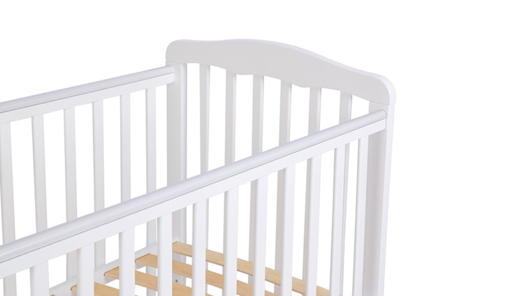 Кроватка для новорожденных POLINI Kids Simple 310-01 Белый в Первоуральске - изображение 4