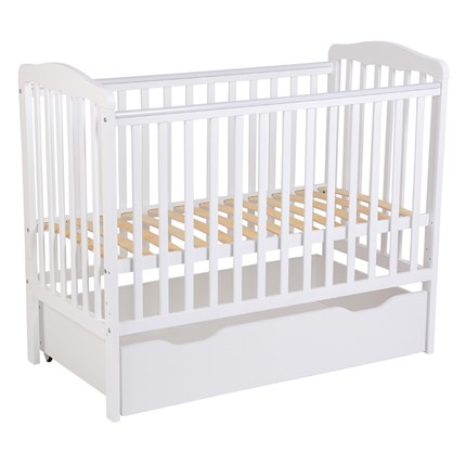 Кроватка для новорожденных POLINI Kids Simple 310-01 Белый в Первоуральске - изображение