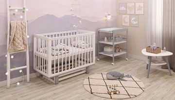 Детская кроватка серия 3400 POLINI Kids Simple 340 Белый / Серый в Каменске-Уральском - предосмотр 10