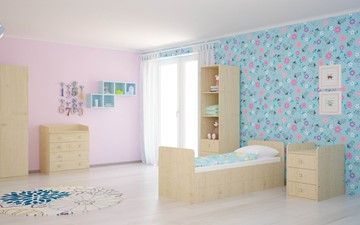 Кроватка детская с комодом POLINI Kids Simple 1100 Натуральный в Ревде - предосмотр 4