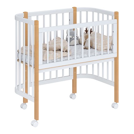 Детская кровать POLINI Kids Simple 105 Белый / Бук в Ревде - изображение