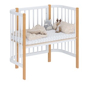 Детская кровать POLINI Kids Simple 105 Белый / Бук в Первоуральске - предосмотр 1