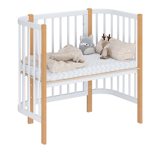 Детская кровать POLINI Kids Simple 105 Белый / Бук в Асбесте - изображение 1