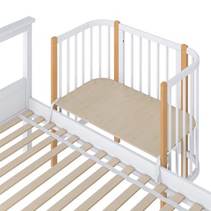Детская кровать POLINI Kids Simple 105 Белый / Бук в Полевском - предосмотр 3
