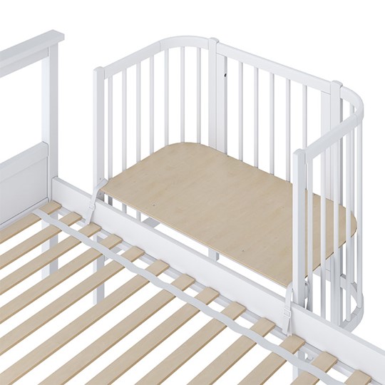 Приставная кровать POLINI Kids Simple 105 Белый в Полевском - изображение 2