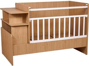 Детская кровать Polini kids Ameli 1150, белый-натуральный, серия Ameli в Кушве