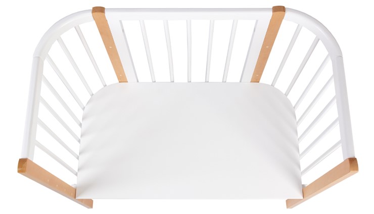 Приставная кровать POLINI Kids Simple 120 Белый / Бук в Первоуральске - изображение 4