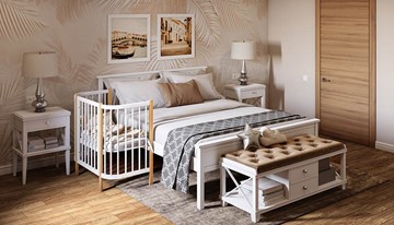 Приставная кровать POLINI Kids Simple 120 Белый / Бук в Красноуфимске - предосмотр 8