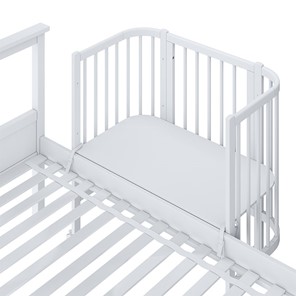 Кроватка приставная POLINI Kids Simple 120 Белый в Красноуфимске - предосмотр 5