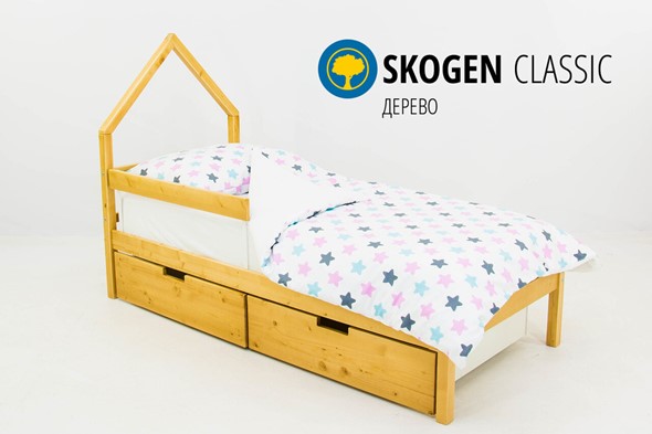Кровать-домик мини Skogen дерево в Кушве - изображение