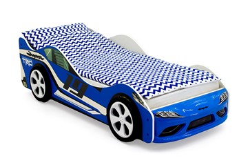 Кровать-машина Супра синяя в Екатеринбурге