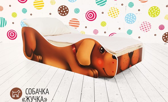 Детская кровать-зверёнок Собачка-Жучка в Екатеринбурге - изображение