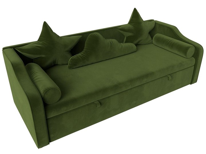 Диван-кровать Рико, Зеленый (Микровельвет) в Ревде - изображение 4