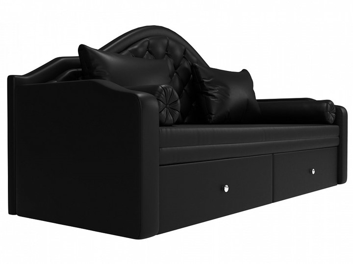 Диван-кровать Сойер, Черный (Экокожа) в Новоуральске - изображение 4