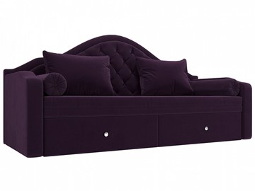Диван-кровать Сойер, Фиолетовый (Велюр) в Асбесте