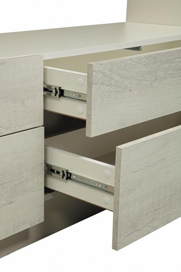 Шкаф многоцелевого назначения Лаванда - 2, Белый/бетон пайн белый в Кушве - изображение 4