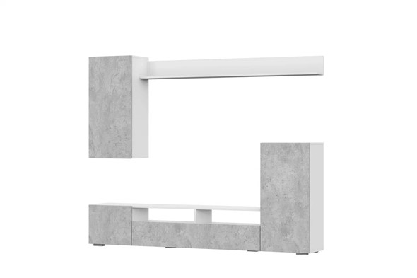 Гостиный гарнитур МГС-4, белый/цемент светлый в Кушве - изображение
