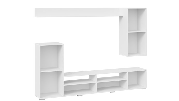 Стенка в гостиную Моретти (Белый, Белый глянец) в Кушве - изображение 3